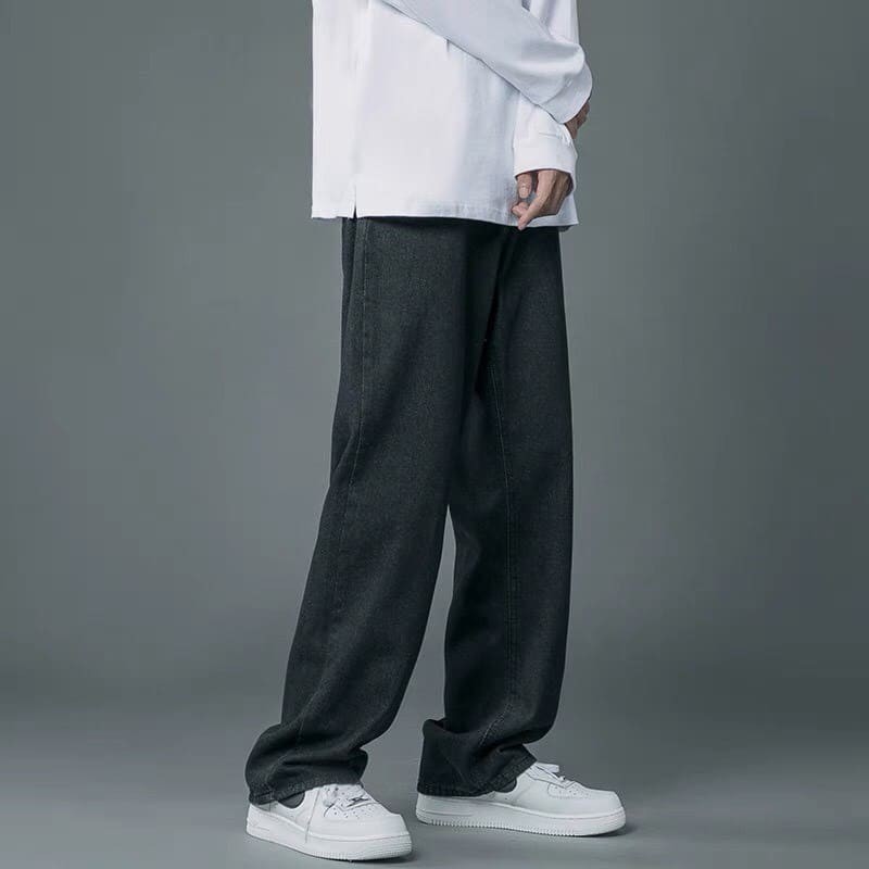 Quần bò, Jean Baggy nam ống Suông, rộng style hàn quốc- quần bò nam