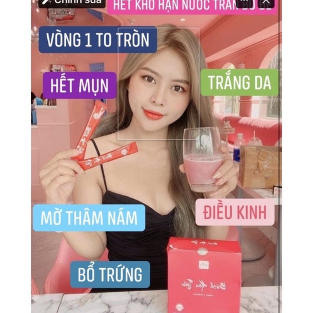 Cốm Bách hoa tiên Las beauty chính hãng giúp đẹp da tăng v1