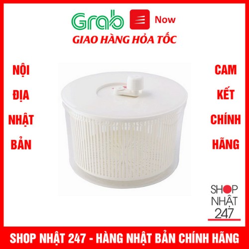 Rổ quay rau sống tiện lợi cỡ lớn 6L - Nội địa Nhật Bản