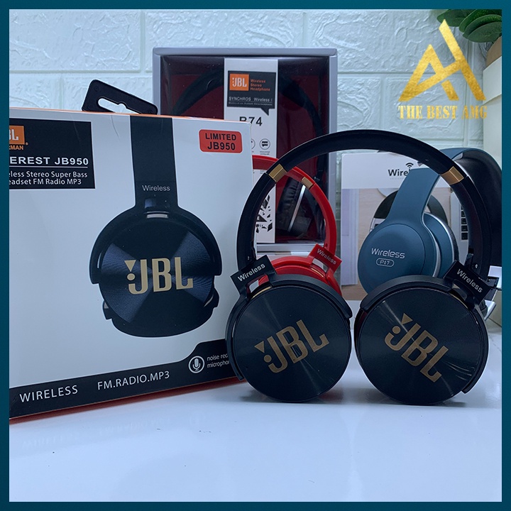 Tai Nghe Chụp Tai Headphone Không Dây Bluetooth Có Mic 950BT Nghe Nhạc Chơi Game Cực Hay Âm Thanh Sống Động