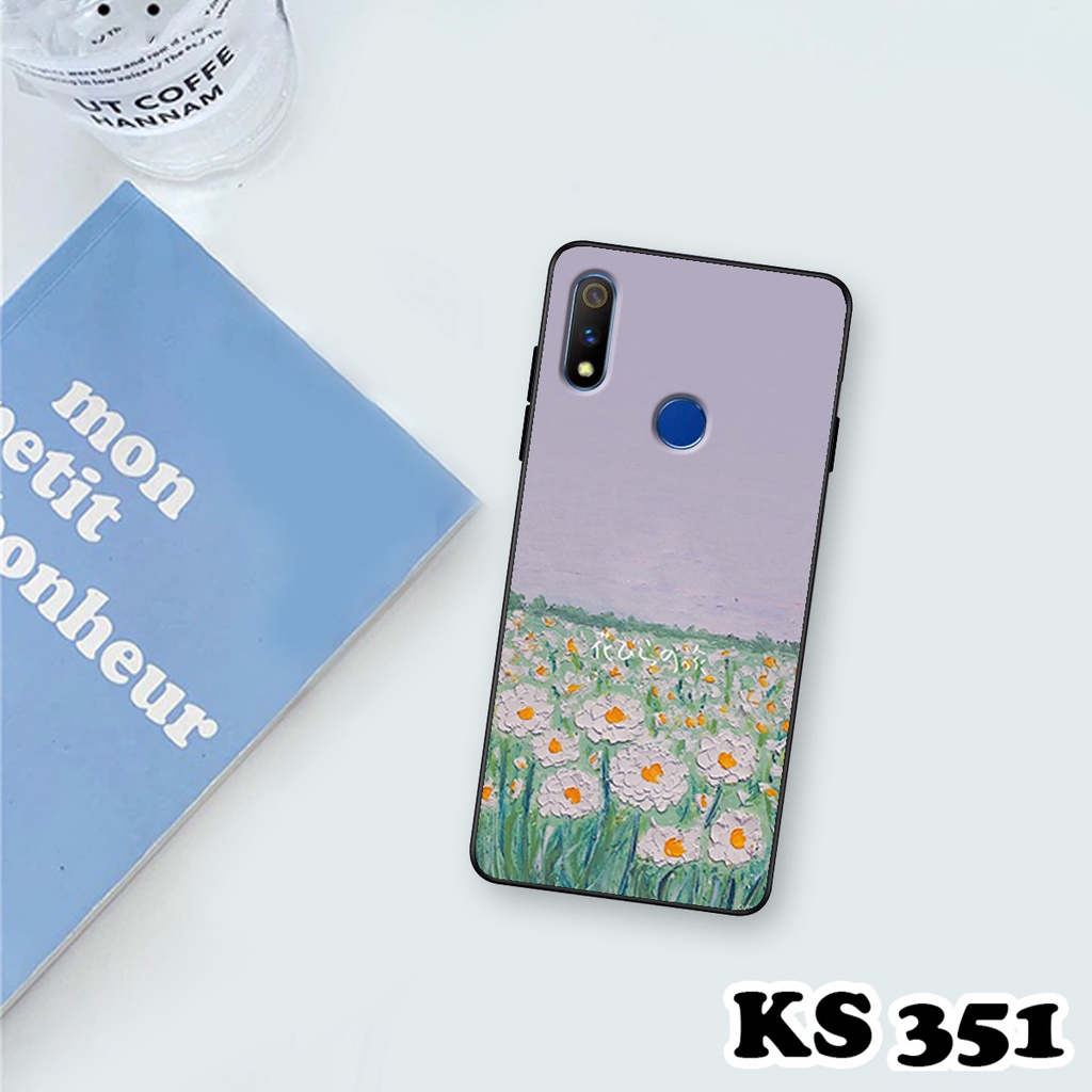 Ốp lưng Oppo Realme 3 - Realme 3 Pro - Realme 2 - Ốp in hình Cánh đồng hoa - Chất liệu TPU siêu bền