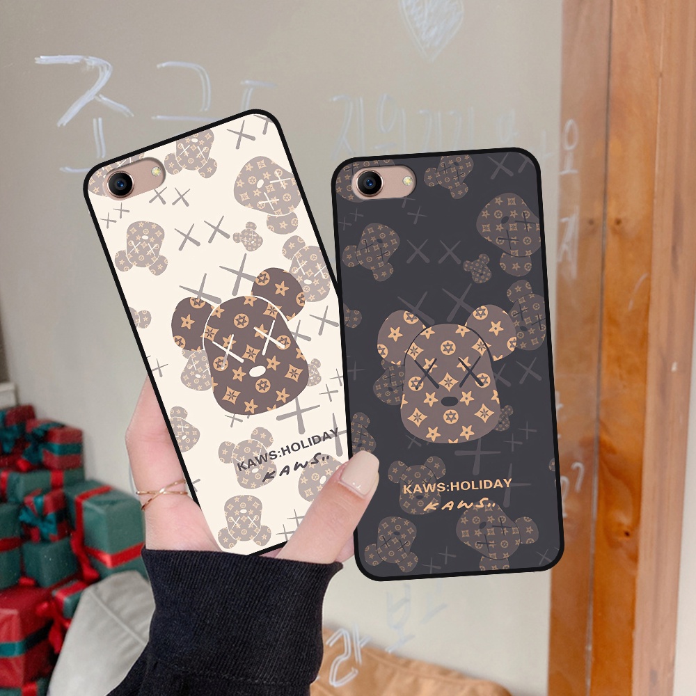 Ốp Oppo A83 in hình họa tiết Mountain, Be@rbrick dễ thương (T13 - T18)