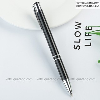 Phôi bút bi kim loại bấm - màu đen