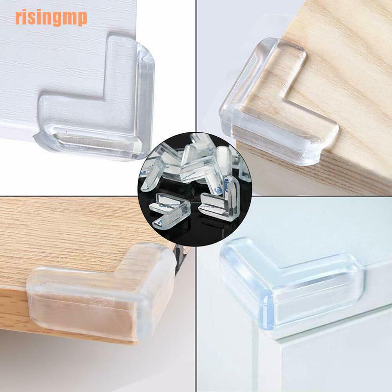 Bộ 4 Đệm Cao Su Trong Suốt Bảo Vệ Bàn Ăn Cho Bé