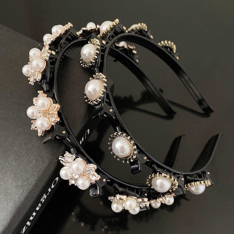 Băng Đô Cài Tóc Hai Lớp Bằng Nhựa Thời Trang Dành Cho Nữ