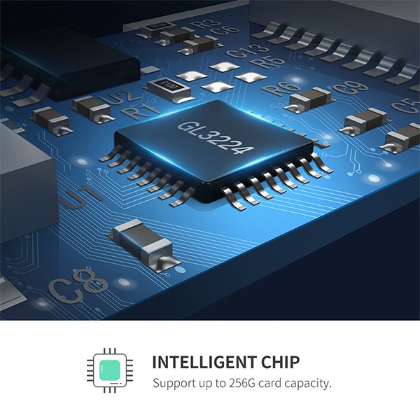 Đầu đọc thẻ nhớ SD/TF Ugreen 40752 chuẩn USB 3.0 cao cấp