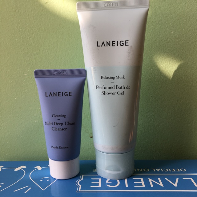 LANEIGE SET 9 món mặt nạ, sữa tắm, dưỡng da kèm HỘP đẹp