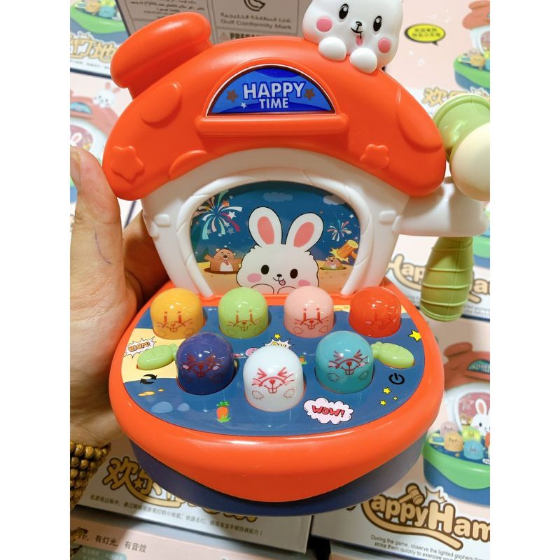 [Hot] Bộ đồ chơi đập chuột happy hamster có nhạc đèn cho bé