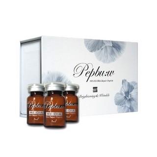 Hộp 12 lọ Tế Bào Gốc sau lăn kim PEPBU:W 5ml PEPBU hàng Hàn Quốc tặng nắp nhọn
