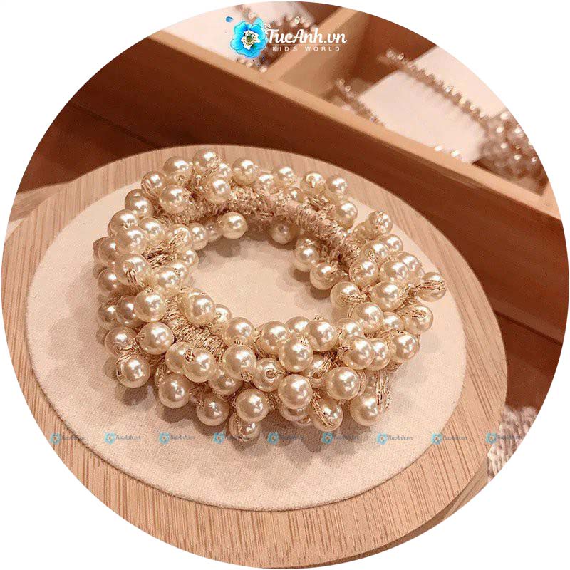 Dây Buộc Tóc Ngọc Trai Xinh Xắn Phong Cách Hàn Quốc - TucAnh