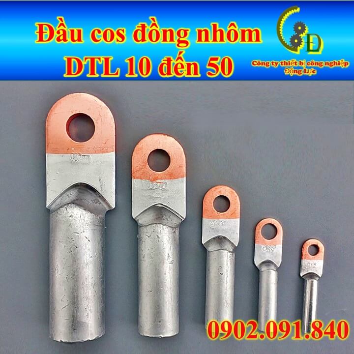 Đầu cos đồng nhôm DTL 1cái 💥VIP💥 cốt sử lý hợp kim, cosse bấm nối dây điện 10mm đến 50mm