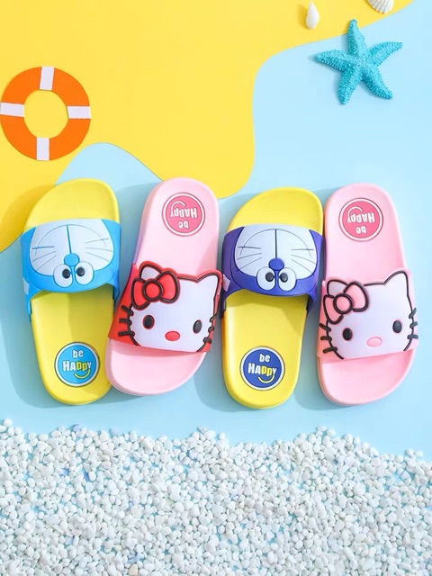 Dép kitty và doremon cho cả nhà