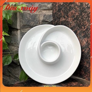 Đĩa tròn xoáy trang trí đồ ăn HTT15