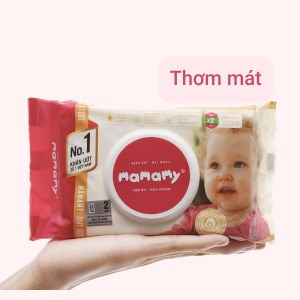 Khăn ướt MAMAMY Wet Wipes Khăn giấy ướt không cồn cho bé (Bịch 30 - 80 Miếng)