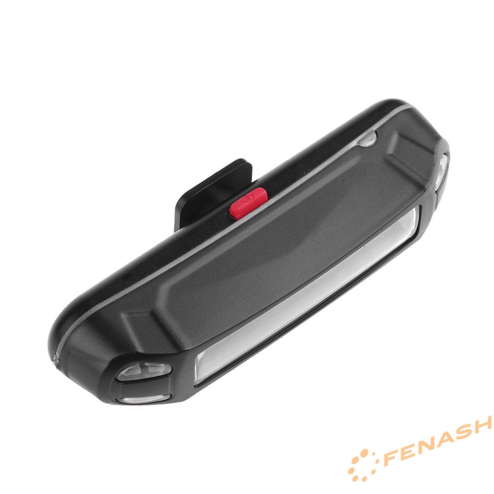 FE USB Rechargeable 100LM LED Bicycle Rear Taillight Waterproof Warning Lamp