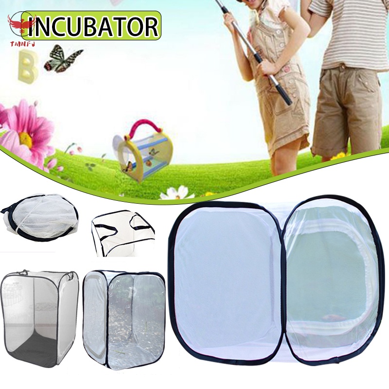 Lồng Lưới Trồng Cây/ Côn Trùng Có Khóa Kéo Siêu Bền Di Động Tiện Dụng