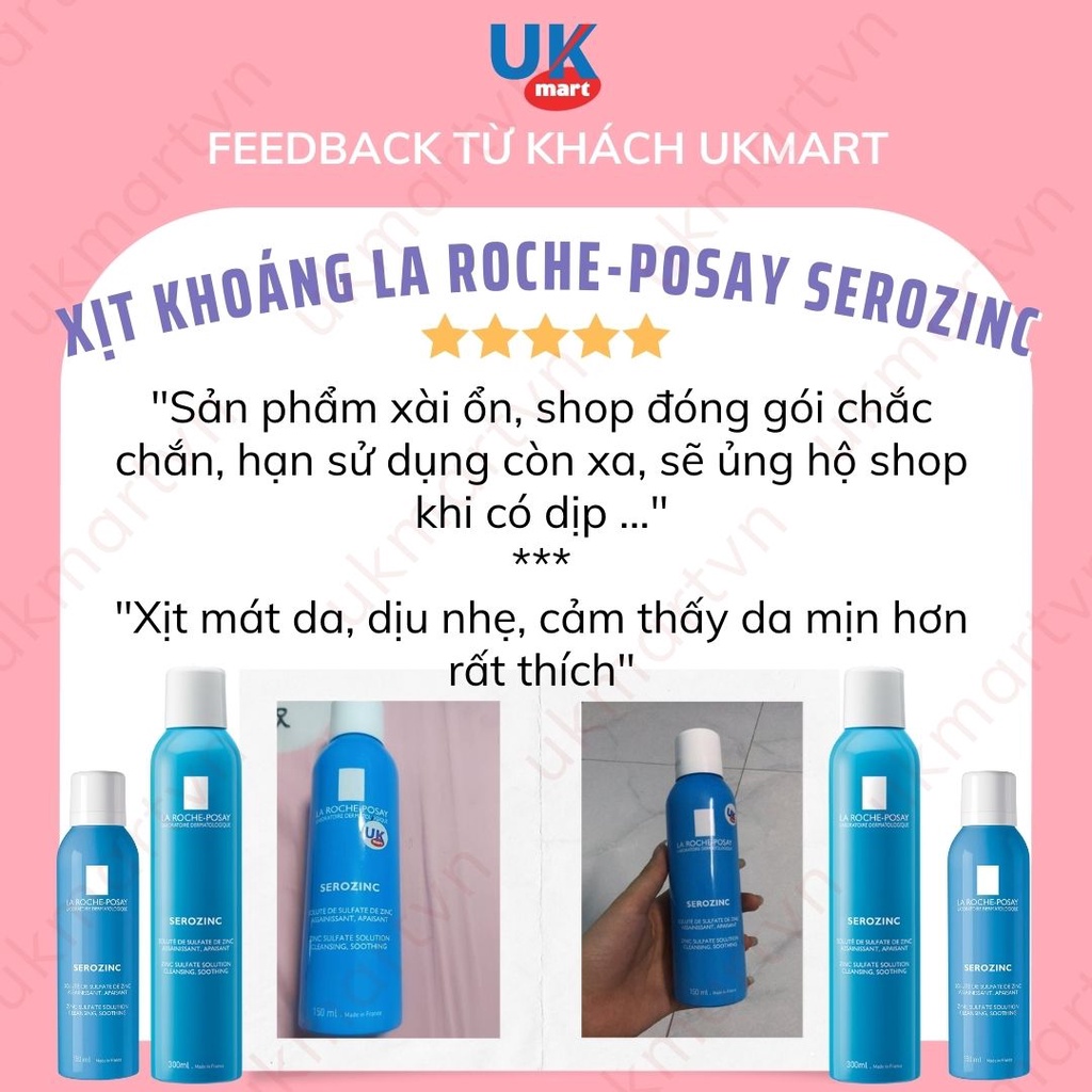 Xịt khoáng giúp làm sạch và dịu da La Roche-Posay Serozinc