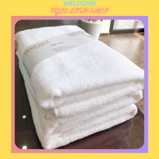Khăn tắm trắng KT 65x135cm ⚡ FREESHIP 1 SẢN PHẨM ⚡ Khăn tắm khách sạn cao cấp đạt chuẩn quốc tế
