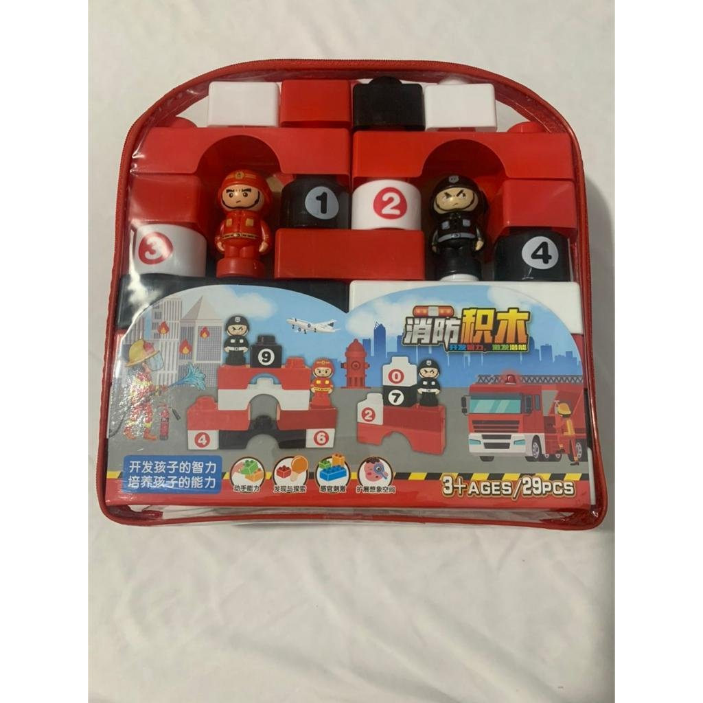 Đồ chơi xếp hình cứu hoả,quân đội, công trình 29 chi tiết cho bé thoả sức lắp ráp sáng tạo