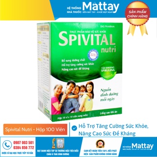 Spivital Nutri DHG - Hỗ Trợ Tăng Cường Sức Khỏe, Nâng Cao Sức Đề Kháng (100 Viên)