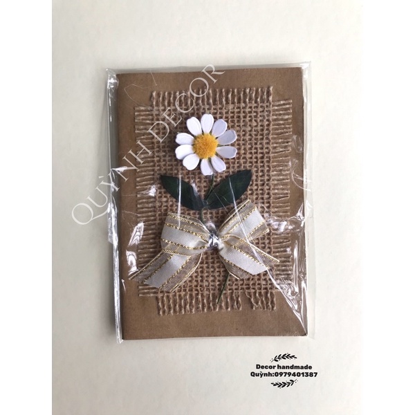 Thiệp handmade giấy grap giày