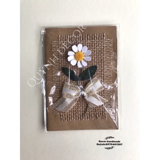 Thiệp handmade giấy grap giày