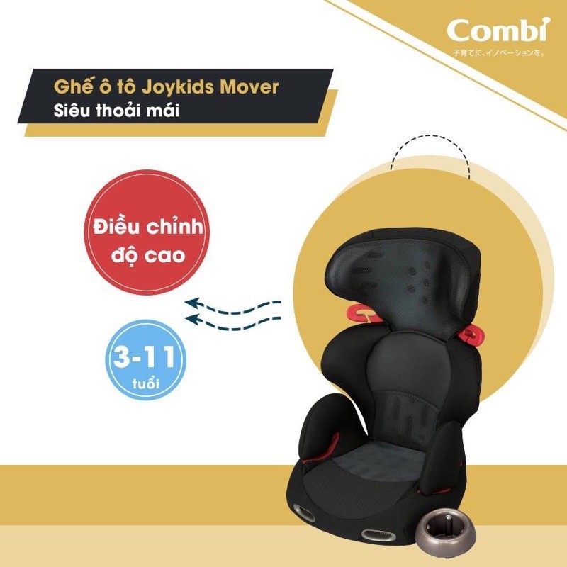 [Mã MKBC13 giảm 80k đơn 1 triệu] GHẾ NGỒI Ô TÔ NHẬT COMBI JOYKIDS MOVER