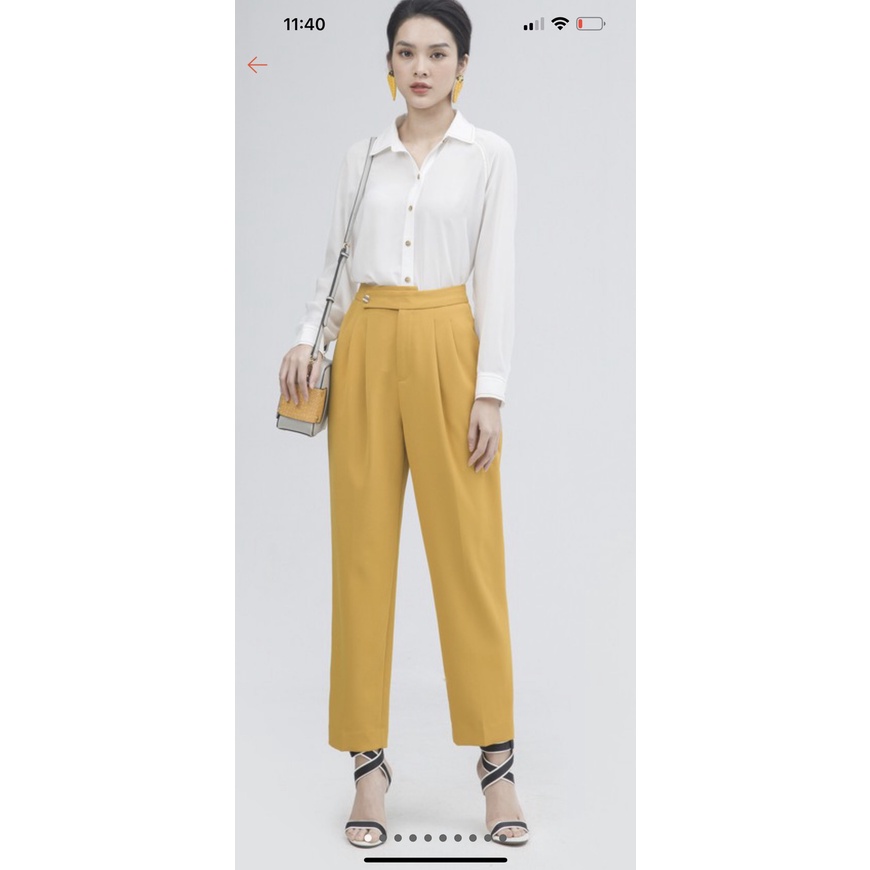 Quần Ivy moda mau vàng văn phòng pass rẻ , giá gốc 1150k pass 350 k , nguyên tag .............................