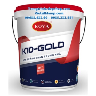 Sơn nội thất - sơn trắng trần kova k10-gold