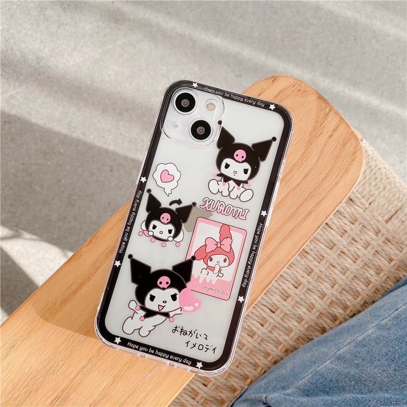 Ốp Điện Thoại Họa Tiết Melody Kuromi Chống Sốc Cho iphone 14 13 11 12 pro max i13 14 Plus