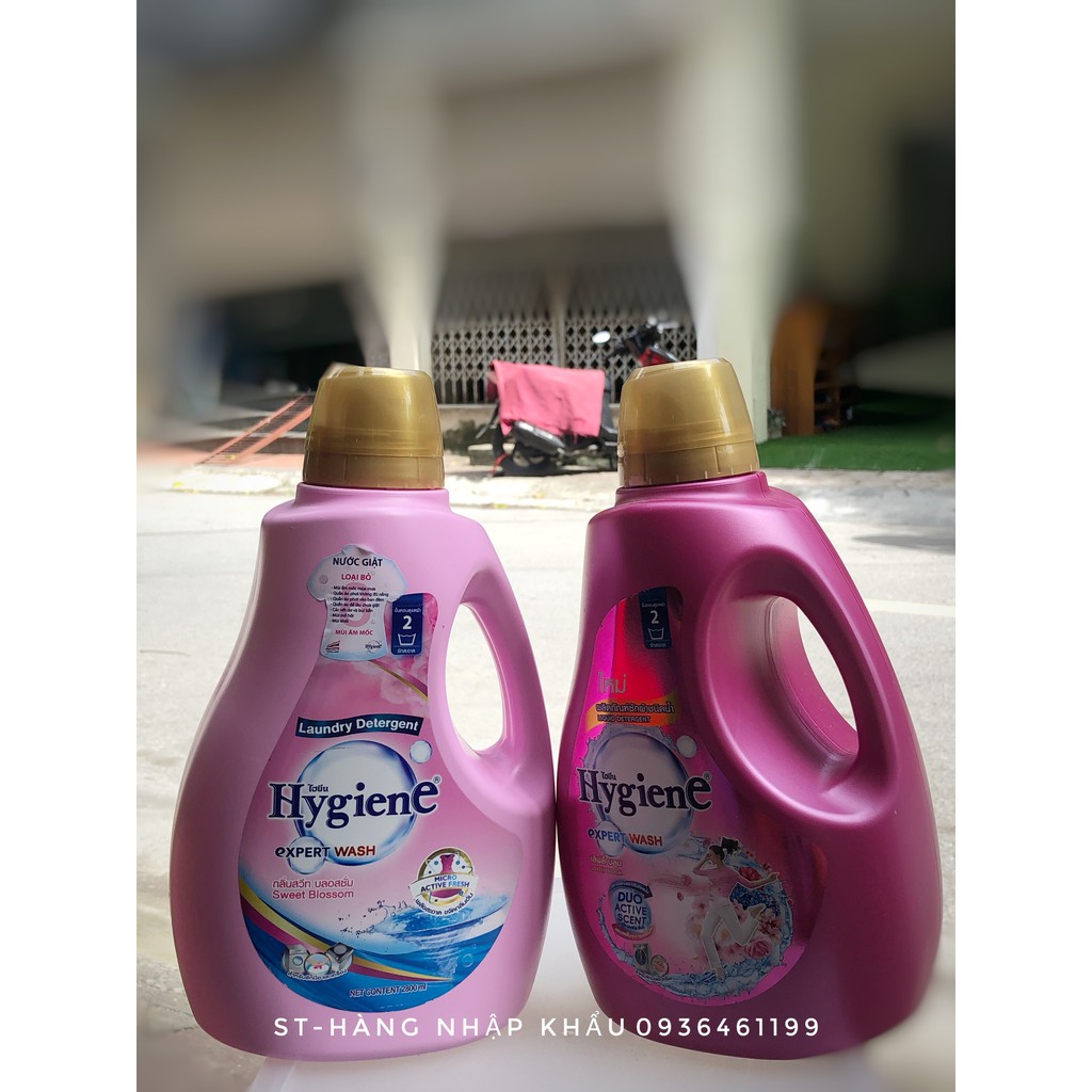 Nước giặt và xả quần áo 2 trong 1 Hygiene Thái Lan 2800ml