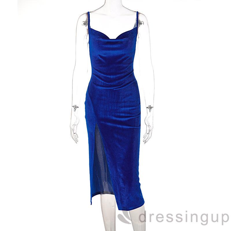 Đầm dây ôm sát xẻ tà cao thích hợp cho mùa hè dành cho nữ