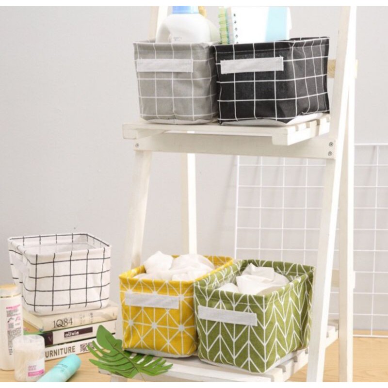 Giỏ vải đựng đồ cá nhân vải Canvas dày chống thấm nước.