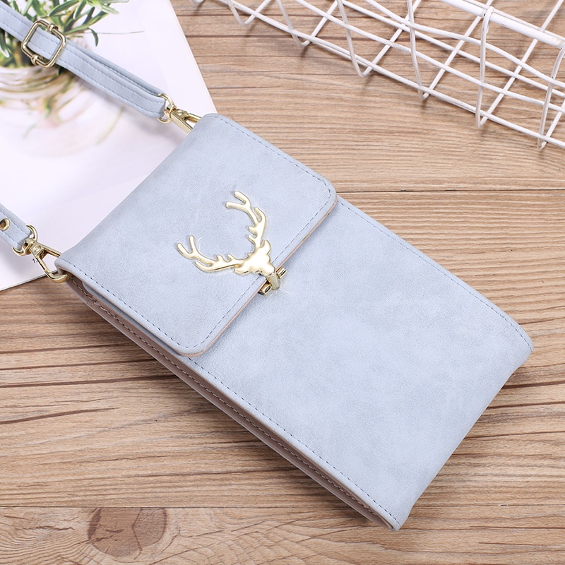 Túi đeo chéo kiêm đựng điện thoại da PU thời trang