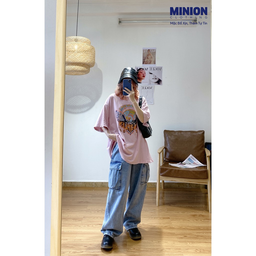 Áo thun tay lỡ MINION CLOTHING phông Unisex nam nữ tee oversize form rộng pull Ulzzang Streetwear Hàn Quốc vải mềm A3016