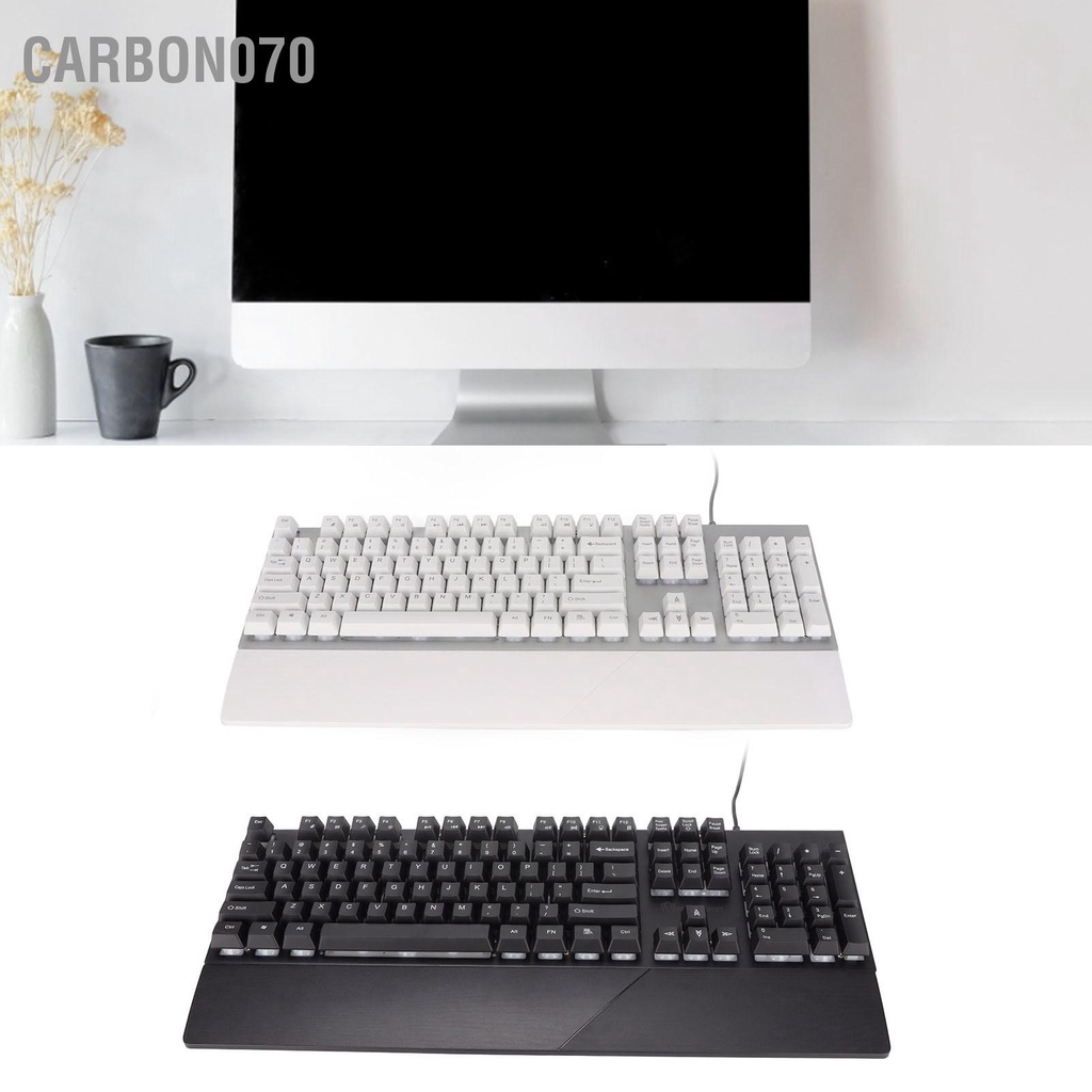 [Hàng Sẵn] Bàn Phím Gaming GK60 có dây LED RGB 104 phím【Carbon070】