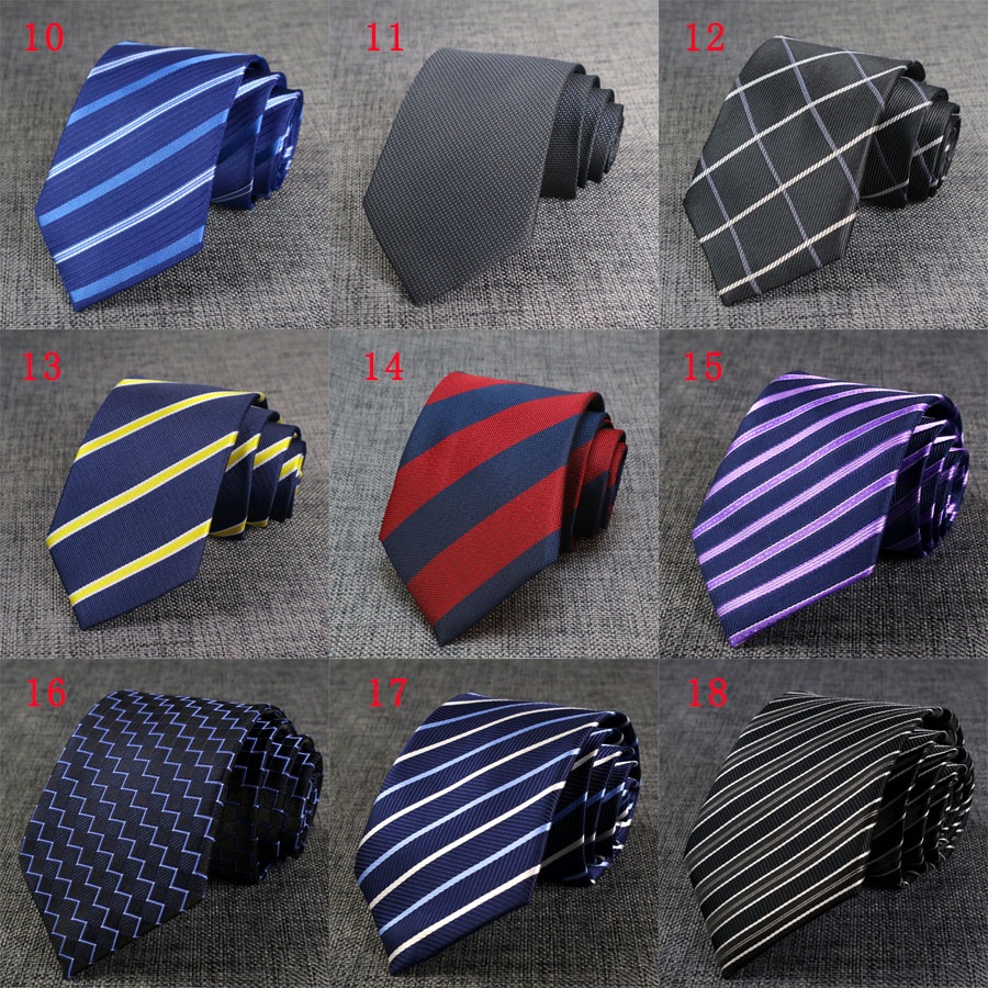 Cà Vạt 8CM Họa Tiết Sọc Thời Trang Lịch Lãm Cho Nam