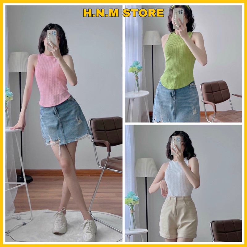 (H.N.M STORE) Áo ba lỗ from dài chất len gân hàng- chuyên sỉ hàng chuẩn shop