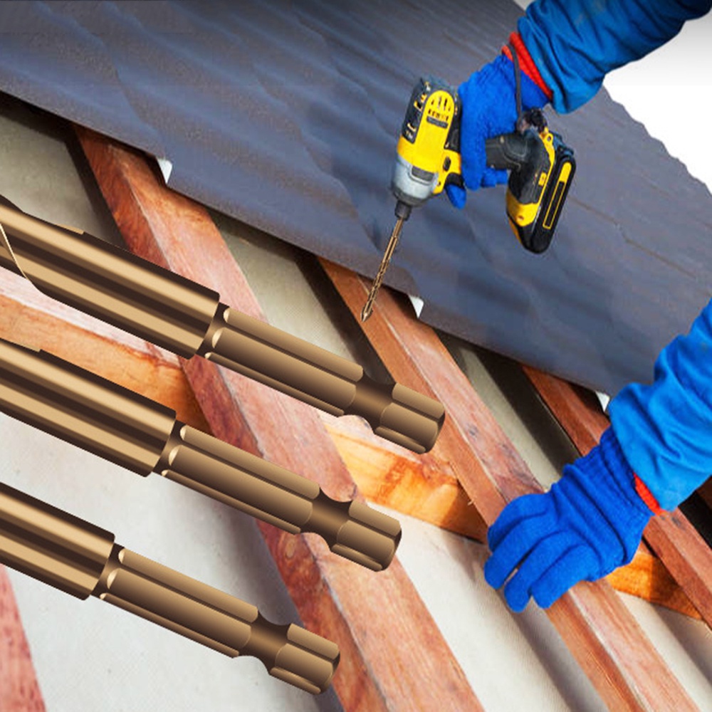 Mũi khoan lục giác bằng hợp kim 3/4/5/6/8/10/12mm chuyên dụng cho chế biến gỗ