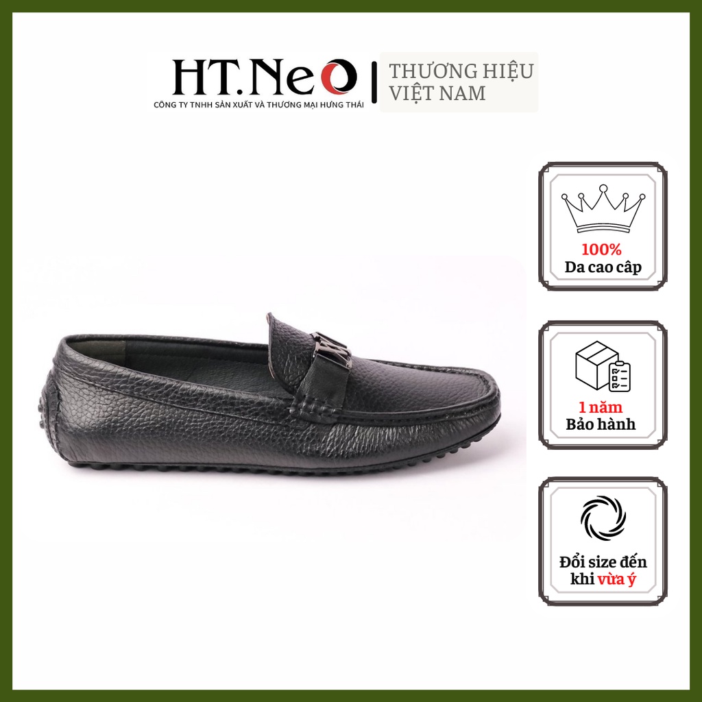 Giày lười nam - giày mọi nam HT.NEO da bò nguyên miếng, kiểu dáng sang trọng, thiết kế tinh tế cùng vẻ nam tính GM81