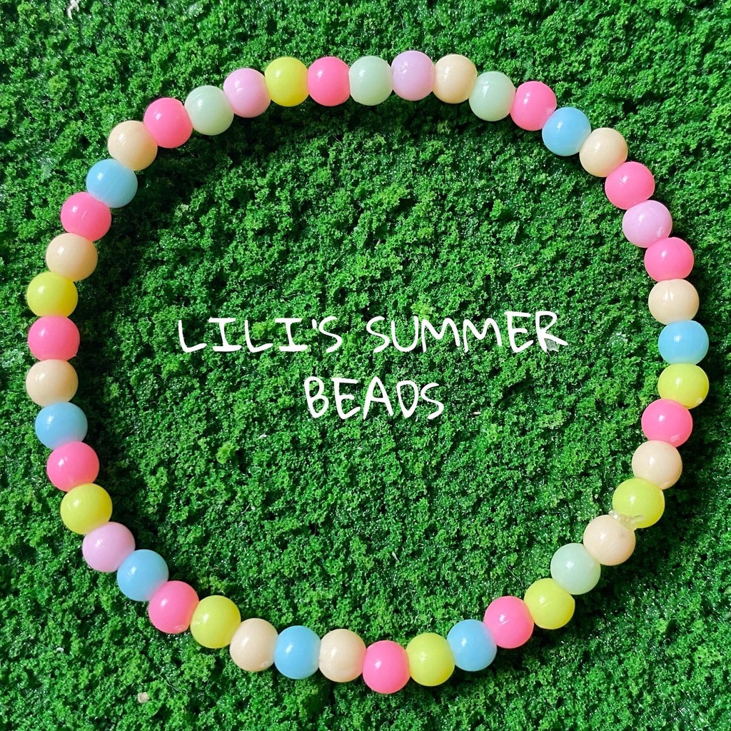 Vòng tay handmade LILI PASTEL RAINBOW BRACELET - LILI’S SUMMER BEADS