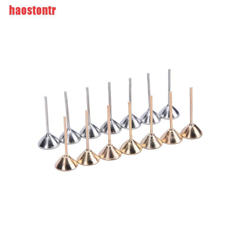 Set 100 Bông Tai Mạ Bạc 6mm