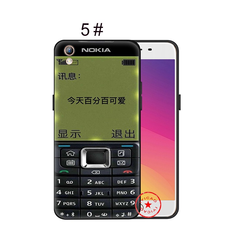 Ốp Lưng Mềm In Hình Nokia Vui Nhộn Cho Oppo A3S A39 F1S A1 F5 F7 F9 A37 A7 A77 Xh36