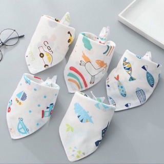 Combo 5 yếm xô quàng cổ có nút bấm cho bé