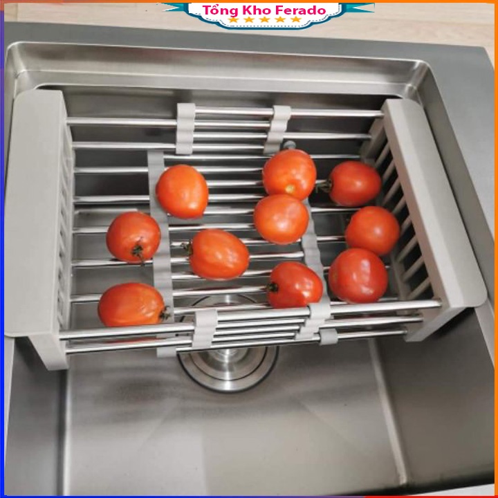 RỔ CO GIÃN ĐẶT NGANG BỒN RỬA BÁT MẪU MỚI