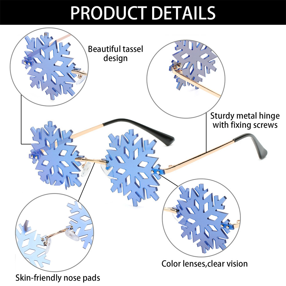 Kính Mát Không Viền Phong Cách Giáng Sinh | BigBuy360 - bigbuy360.vn