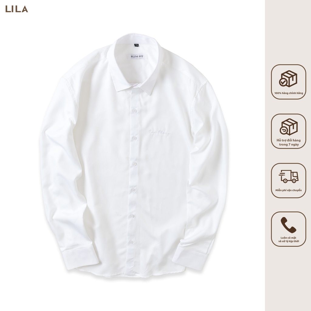 Áo SƠ MI trắng nam dài tay đẹp vải COTTON giữ form bền bỉ, chống nhăn, sơ mi công sở thời trang nam lịch sự