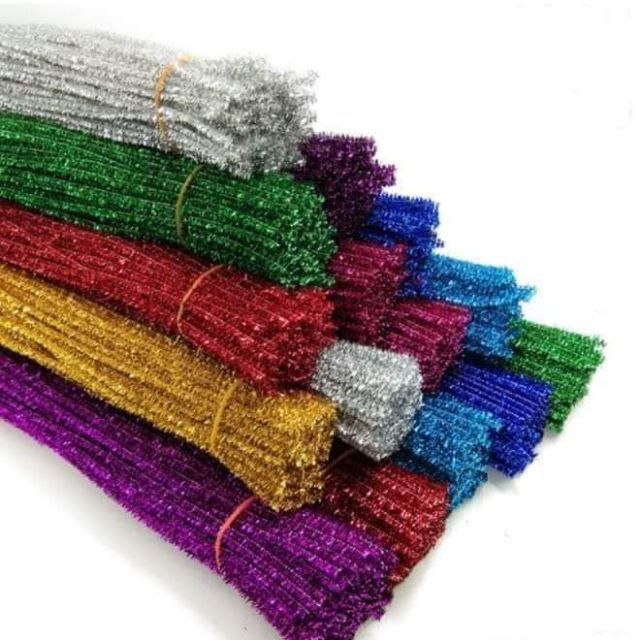 Kẽm xù KIM TUYẾN bó 100 cọng trang trí noel