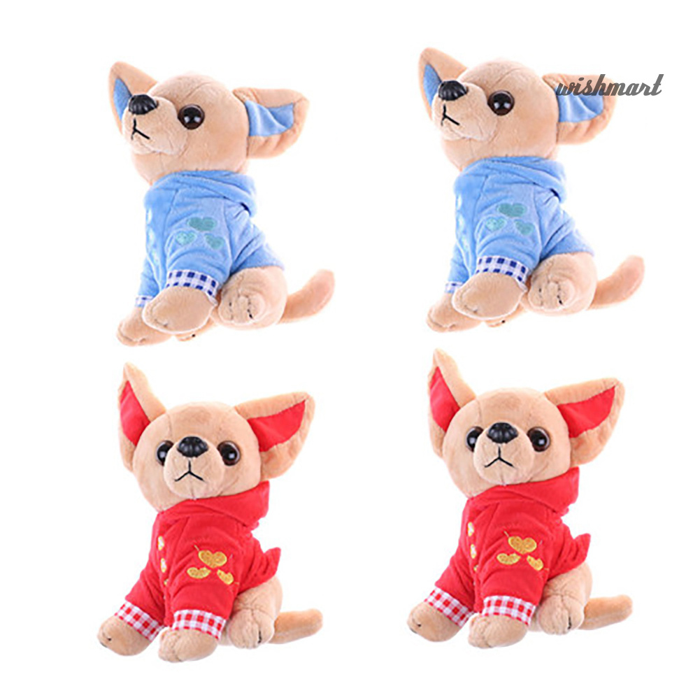 đồ chơi nhồi bông Hình Chú Chó Chihuahua Mini 17cm Dễ Thương