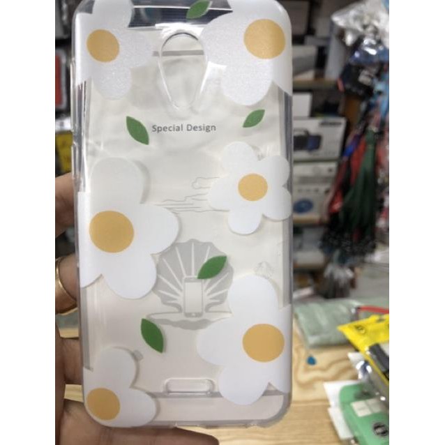 Ốp lưng Meizu C9 dẻo trong suốt in hoa